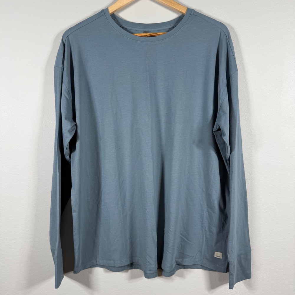 Vuori Long Sleeve Feather Tee Blue - Size S